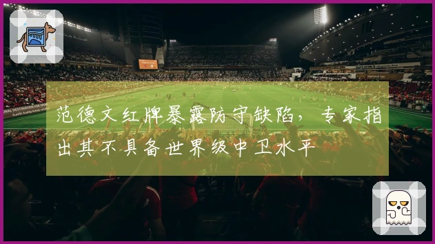 范德文红牌暴露防守缺陷，专家指出其不具备世界级中卫水平